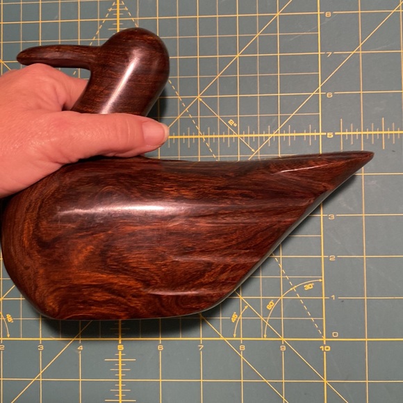 Beautiful Ironwood Carved Duck - Picture 3 of 3
